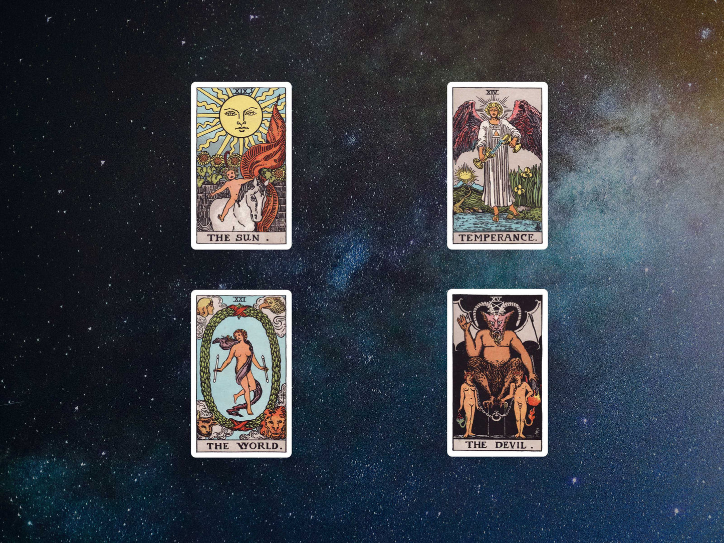 TAROT Stickers — Rider Waite Major Arcana