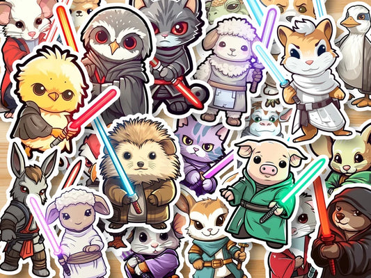 JEDI & SITH FARM ANIMALS Stickers