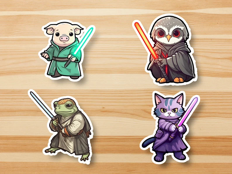JEDI & SITH FARM ANIMALS Stickers