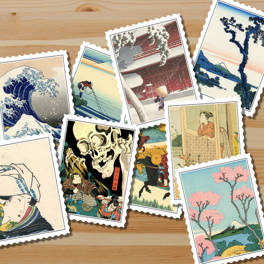 Japanese Ukiyo-e Art Stickers